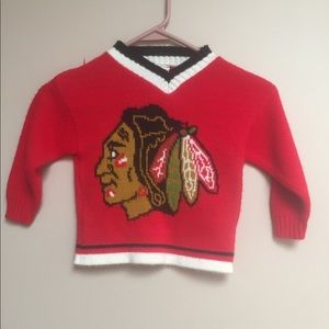Toddler Vintage Chicago Blackhawks sweater